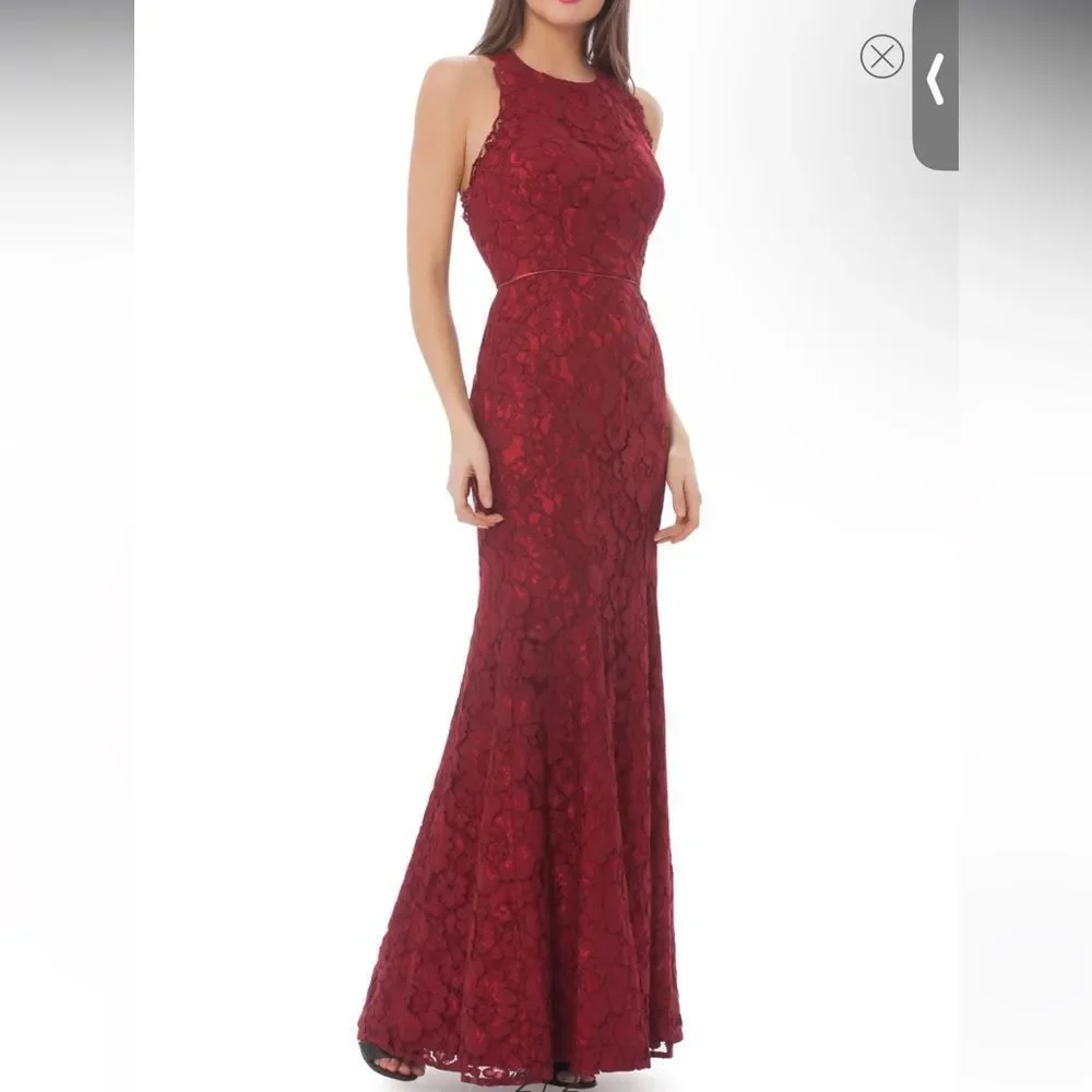 JS Collections Corded Floral Lace Mermaid Gown size 10